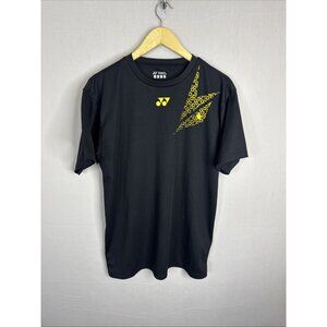 Yonex Performance T-Shirt Black Yellow Graphic Men’s Medium